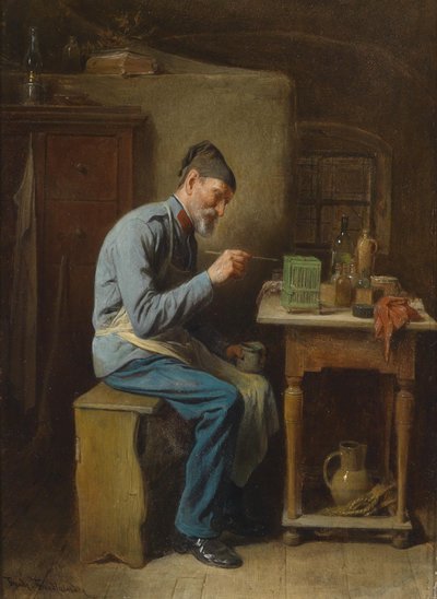 The Hobby Painter by Friedrich Ritter von Friedlander Malheim